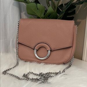 Vince Camuto Blush Crossbody Bag with Silver Chain